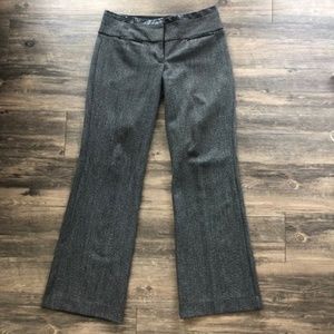 Express Faux-Leather Trim Tweed Editor Pant 0S